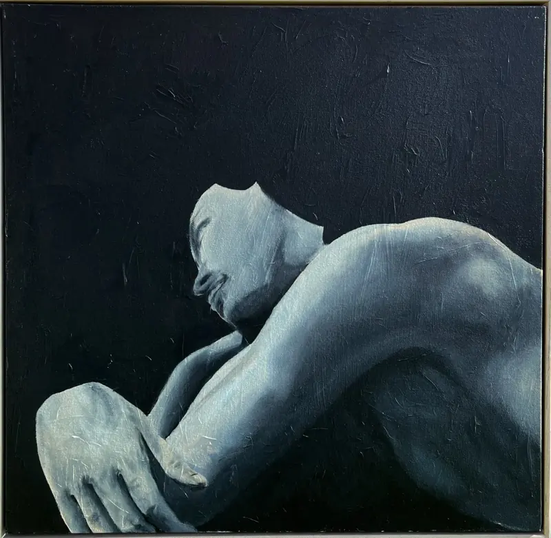 Come Back Home, 2023, acrylic on raw canvas