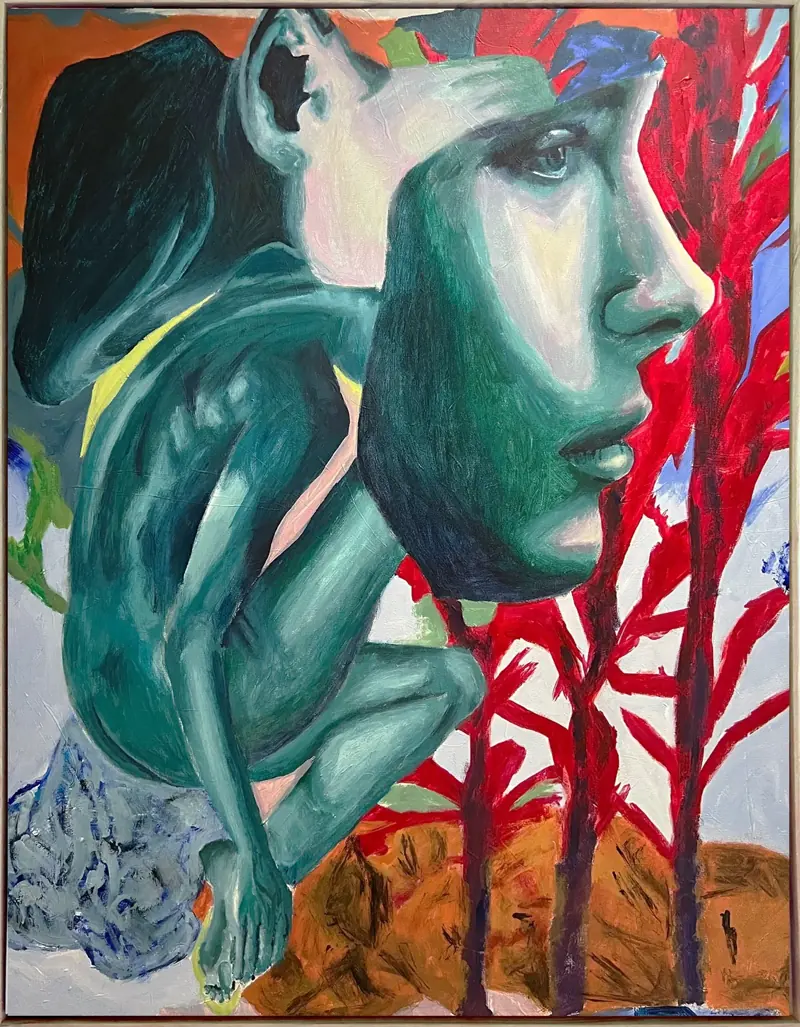 Deep, 2023, acrylic on canvas