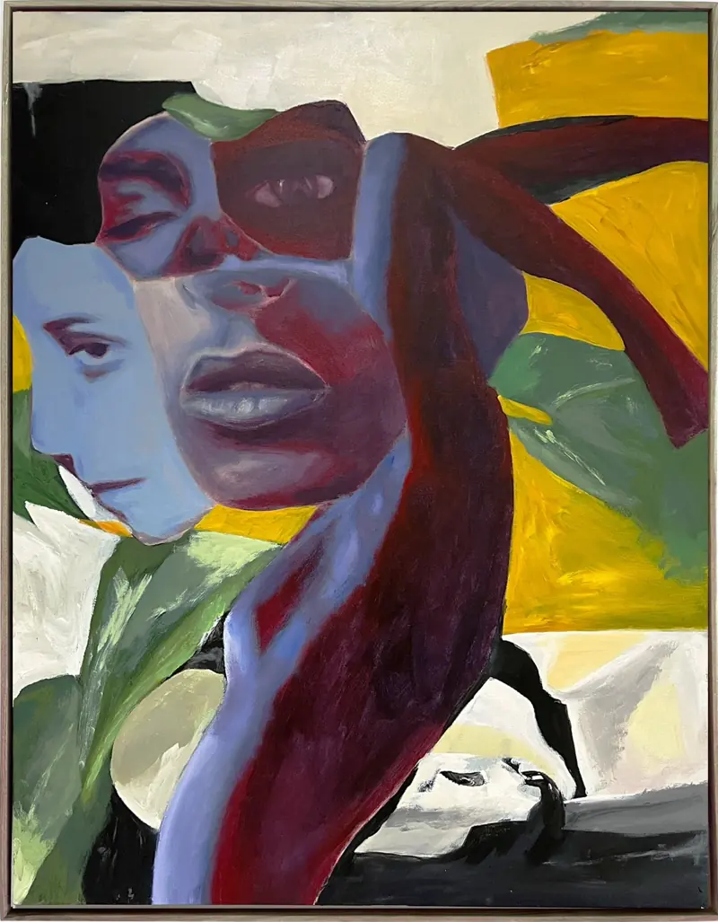 Under the Magnolia Tree, 2023, acrylic on canvas