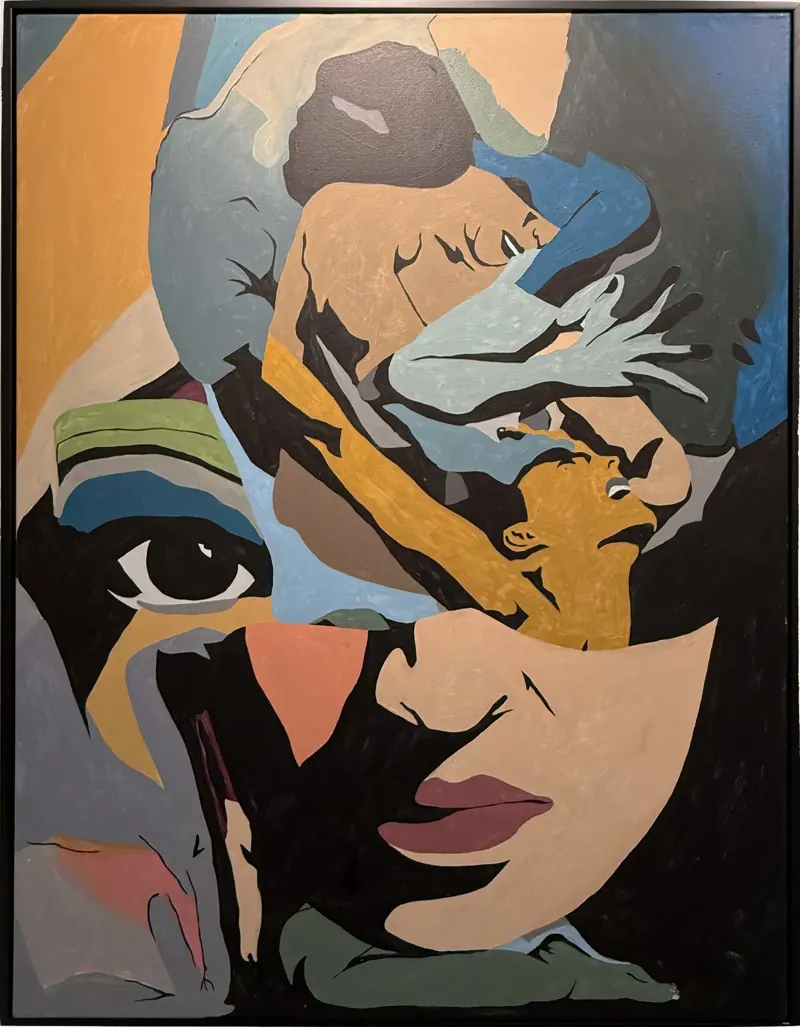 Scattered Thoughts, 2025, acrylic on canvas