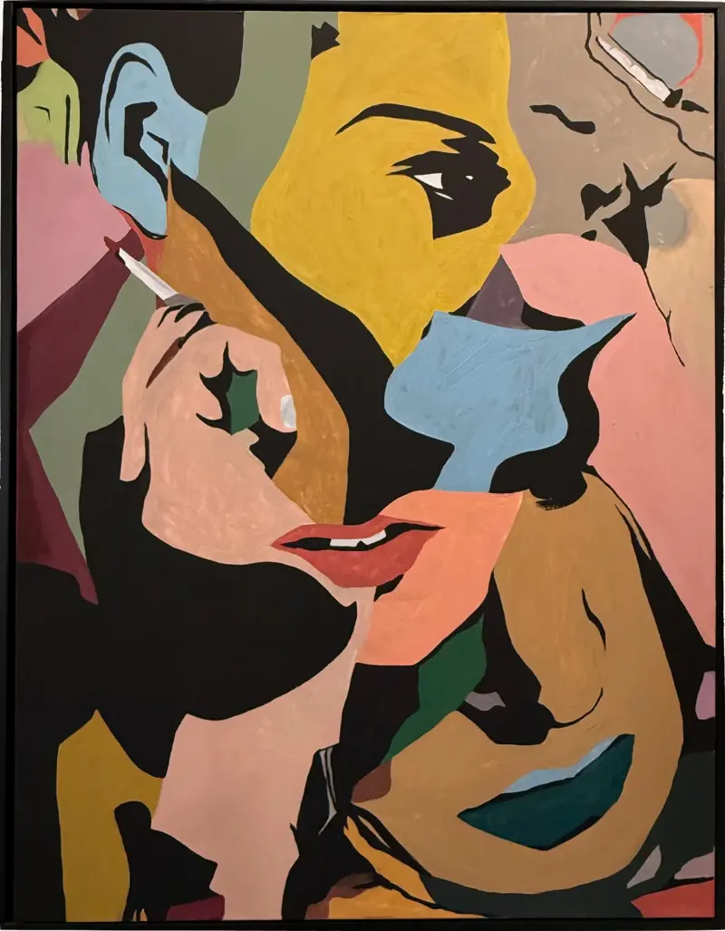 Second Glance, 2025, acrylic on canvas
